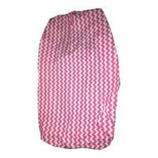 Pottery Barn Kids Pink Chevron Fitted Sheet Crib Toddler Bed Organic Cotton