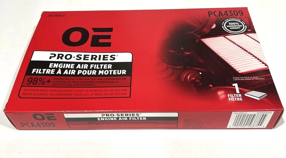 OE Pro Series Engine Air Filter 123-3920-0 PCA4309 (2-Pack) - Image 2 of 4