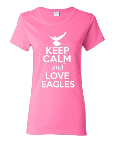 Lustiges Damen-T-Shirt Keep Calm And Love Adler Vögel Tierliebhaber wild - Bild 8 von 11