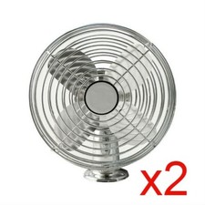 Mvp Two 12 Volt All Metal Dash Fan 6 Dia. Blade - Pf12m 2