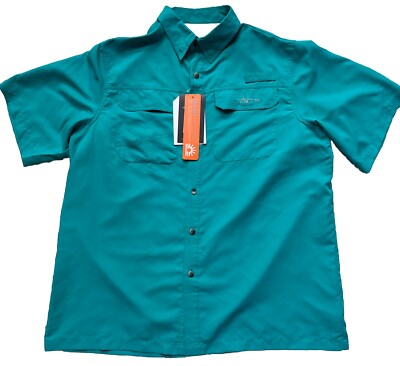Men s SS Vented Button Down Shirt L Habit