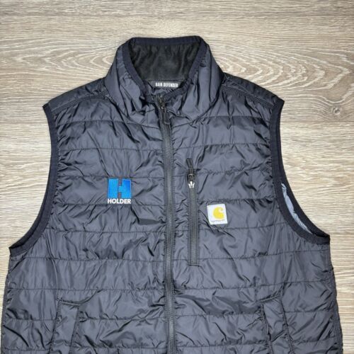 Carhartt Rain Defender Men Size Large Relaxed Fit Insulated Puffer Vest Full Zip - Picture 2 of 7