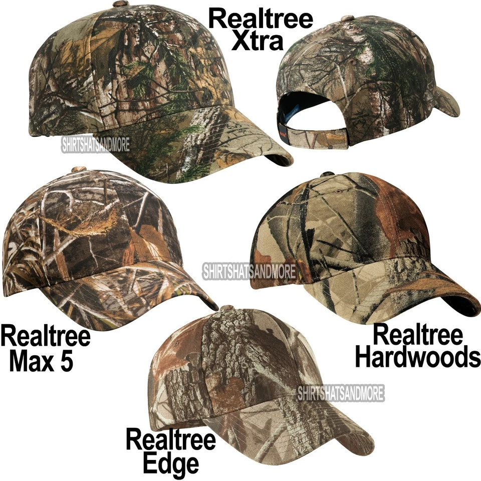 Realtree Xtra, Max 7, Hardwoods, Edge Camo Hat Baseball Cap Hunting Adjustable