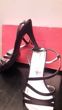 RRP 450 VINTAGE AUTHENTIC Charles Jourdan Sandal Heels Purple Size 7 WITH BOX