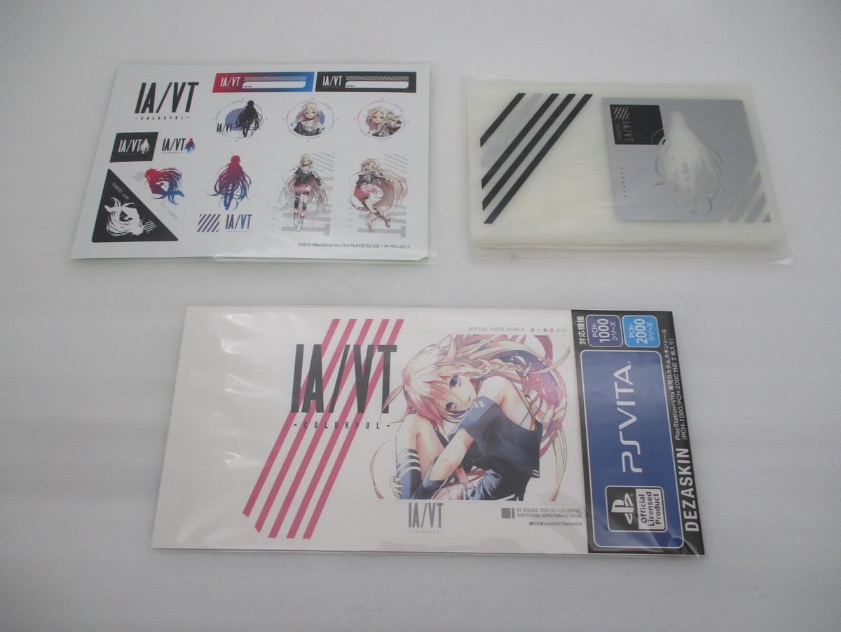 PS VITA IA/VT COLORFUL Limited Crystal Box w/ Pouch Japan