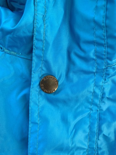 RAINBIRD Size XL Unisex STOWaway Raincoat Jacket Blue Zippered Front Hood - Picture 3 of 20