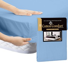 100% Egyptian Cotton 35cm Extra Deep Fitted Sheet 400 TC 25cm Bed Sheets UK Size