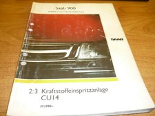 werkstatthandbuch saab 900 Kraftstoffeinspritzanlage CU14
