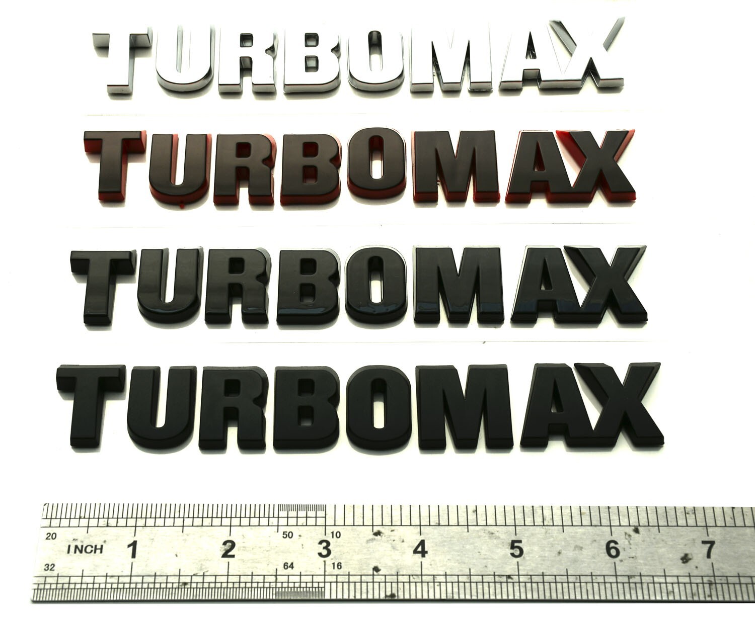 1pc  Hood Letter Logo Emblem Badge for 2024-2025 Turbo-max 85079242 Matte