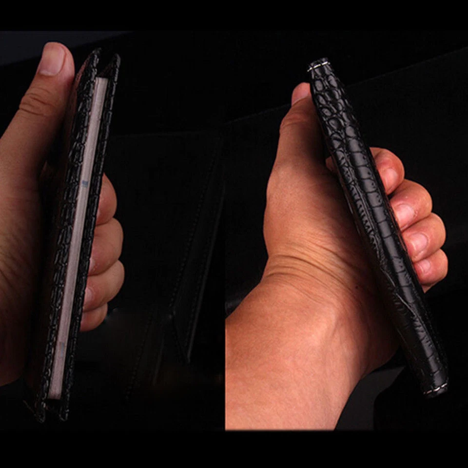 Organizador de pasaporte de cuero de viaje con soporte para tarjeta funda protectora billetera Foto 3 de 4