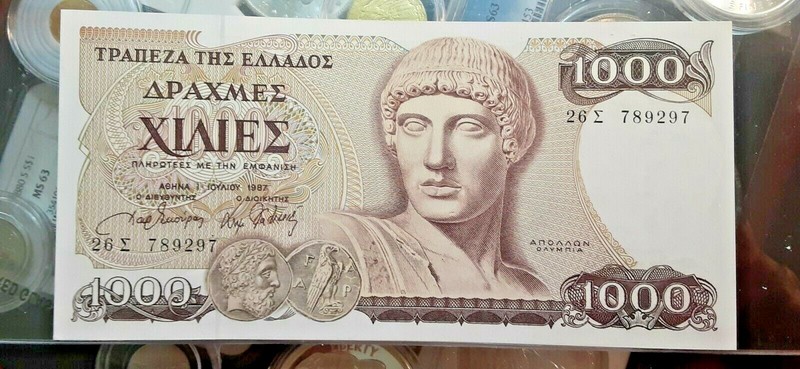 Greece Banknote  1,000 Drachmai 1.11.1987, UNC 