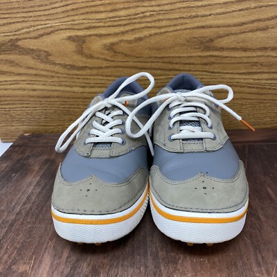 Crocs Men's Gray, Saddle Golf Shoes Turf Light Weight Comfort Sneakers 