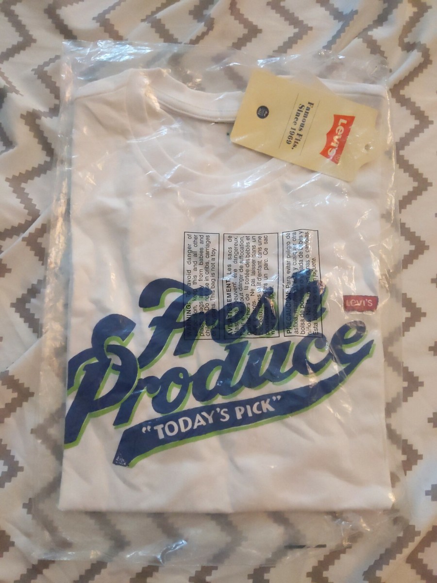 RARE Vintage 70s Levis Fresh Produce Carrot Orange Tab T-Shirt M