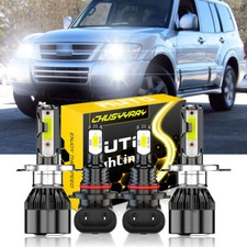 For Mitsubishi Montero 2001-06 Led Headlight High Low Beam Fog Light Bulbs Kit