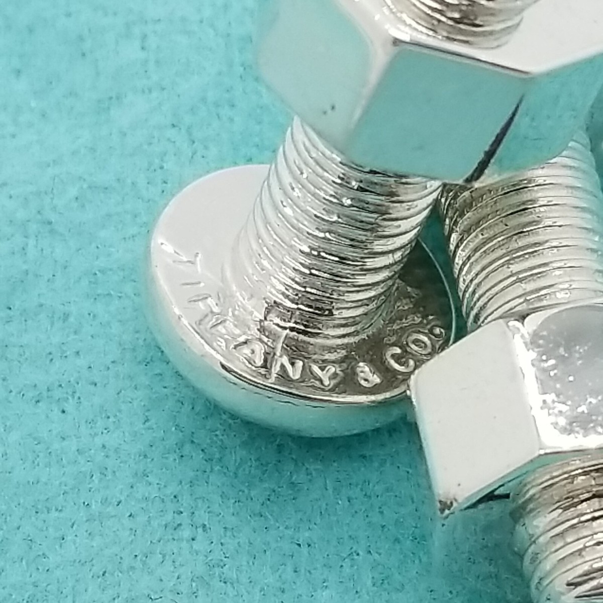 Tiffany & Co. 925 Sterling Silver Nut & Bolt Men`s Office Tiffany & Co. 925 Sterling Silver Nut & Bolt Men`s Office