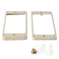 NEW - PRS Humbucker Pickup Rings For PRS Stoptail Models - IVORY PLASTIC