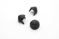 Matte Black Cone Studs 1/2" 13mm - Bag of 100 for denim, leather StudsAndSpikes