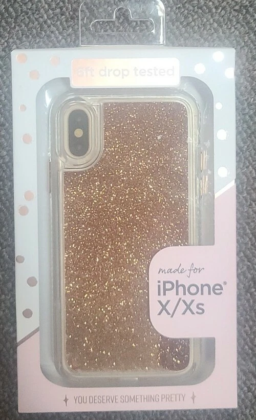 Fellowes ~ iPHONE Xs Max ~ Globo de nieve dorado brillante ~ Estuche/Cubierta protectora para teléfono Foto 4 de 4