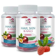 Silky tresses - HAIR, SKIN & NAILS - Flexible nails 3 Bottles 180 Gummies