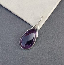 Amethyst Pendant 925 Sterling Silver Handmade Pendent Gemstone Gift Neckless