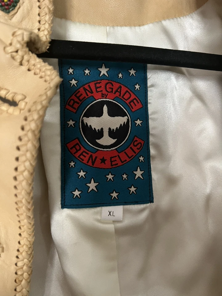 Chaqueta de cuero genuino Renegade by Ren Ellis  Foto 3 de 4