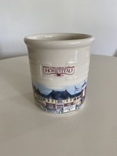 Longaberger 1999 HOMESTEAD Pottery 2 QUART Village Image Crock Made In USA