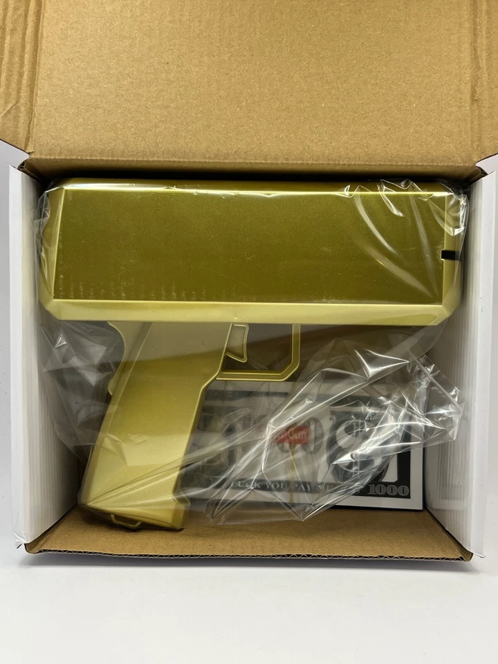 NOVO - Canhão de atirador de arma de dinheiro pistola dinheiro festa faça chover *Personalize o texto - Imagem 4 de 4