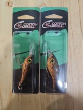 Cotton Cordell Grappler Shad Crankbait Brown Orange Craw Pattern Lot of 2