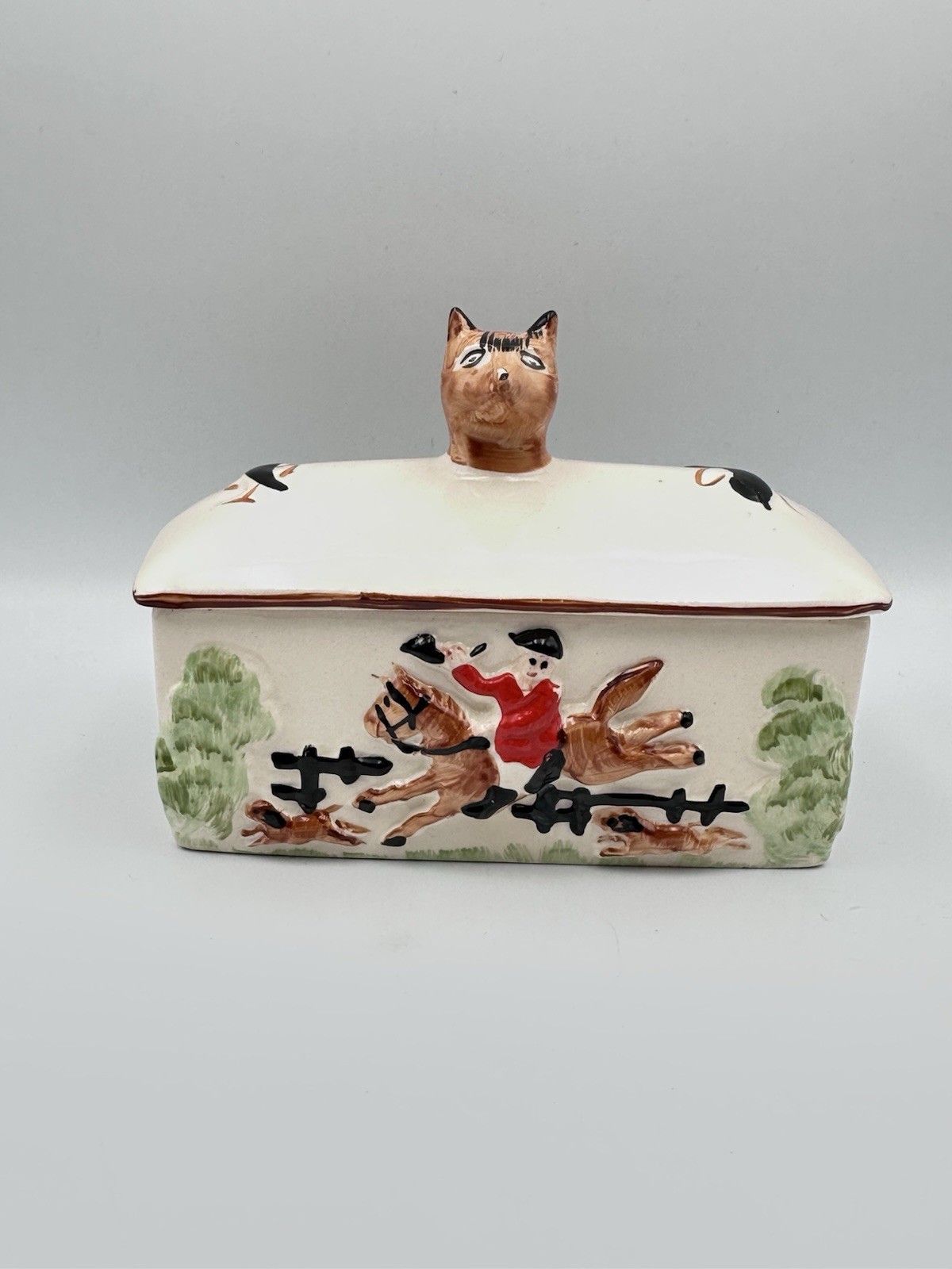 Vintage Price Kensington "Cottage Ware" Huntsman Ceramic Butter Dish