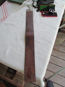 Vintage Leather Russian cyrlic / USA 165A stamped Barber/Razor Strop,  WW2 L/L ?