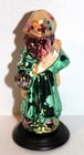 THOMAS PACCOMNI Classics BLOWN GLASS Victorian IRISH Girl 6" FIGURINE Wood Base — photo 4