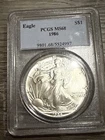 1986 American Silver Eagle 1 Oz Silver First Year Of Issue! PCGS MS68
