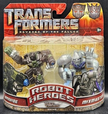 Transformers Robot Heroes Revenge of the Fallen Ironhide vs. Mixmaster