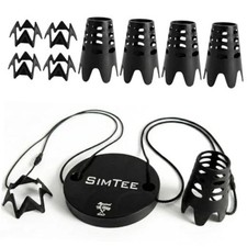 10 Pack Golf Simulator Tees with Base - Tethered Base