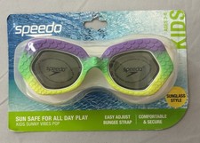 Speedo Ages 3-6 Kids Sunny Vibes Pop Easy Adjust Swim Goggles