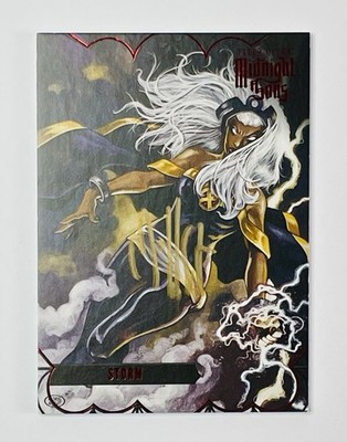 Marvel Fleer Ultra Midnight Sons Storm Red /100 Paskal Millet Auto