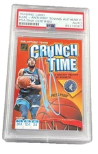 Karl-Anthony Towns 2019-20 Donruss Crunch Time Press Proof PSA DNA AUTHENTIC AUT
