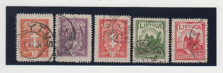 LITHUANIA.1933 WAPPEN.MI 380 384 WZ 7.MI€ 50