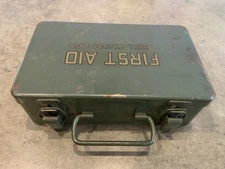 Vintage Bell Telephone First Aid Kit in Metal Box Probably Unused