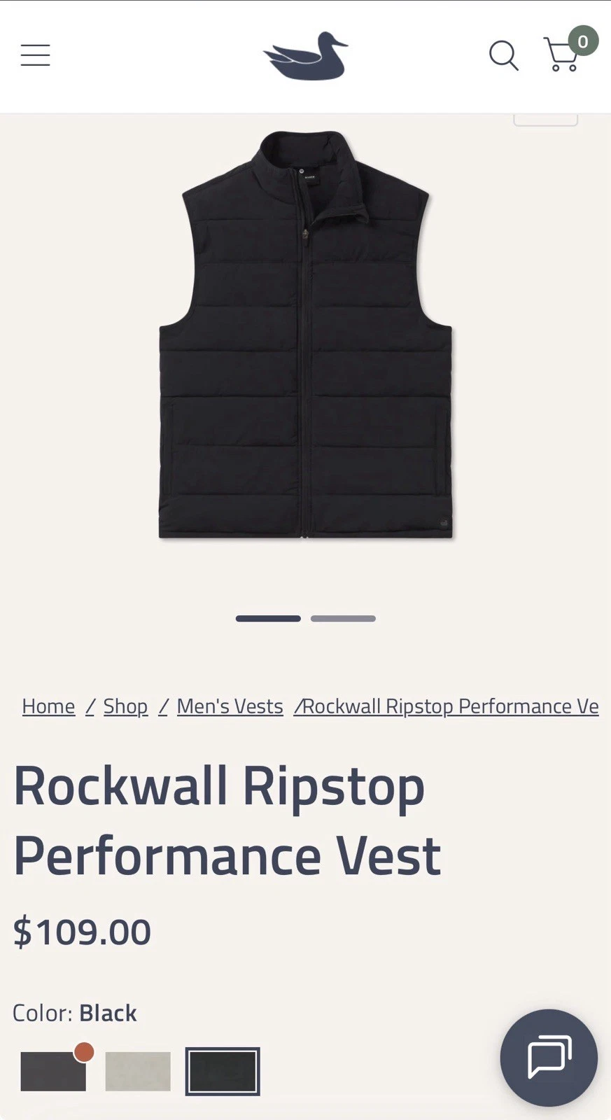 Southern Marsh Rockwall Ripstop Performance Vest Large