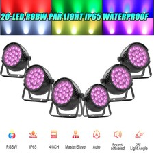 10X Waterproof 300W RGBW LED Par Light DMX Stage DJ Par Can Light Wash Light