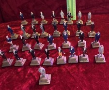 Vintage 1960's Marx Presidents Painted Figures Lot Of 32 Hong Kong Lot/With Box