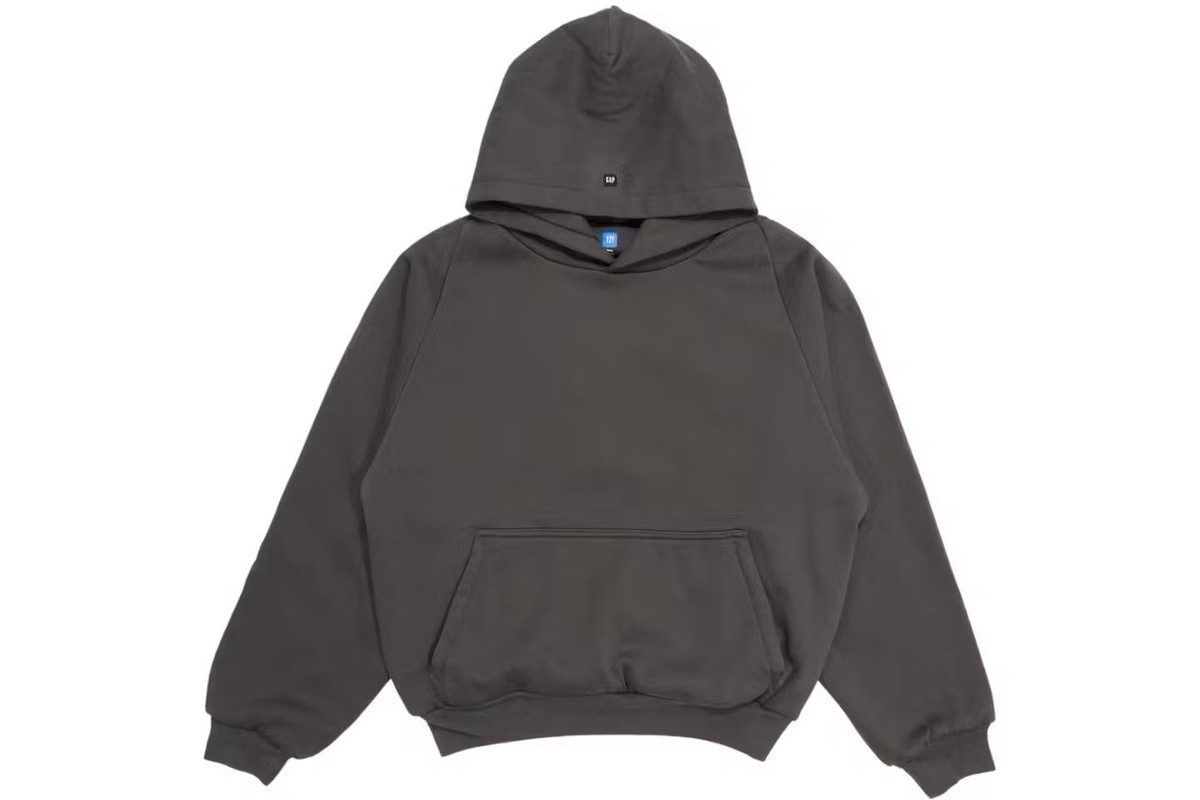 新品YZY GAP balenciaga SHRUNKEN HOODIE M Yeezy Gap Balenciaga 55 Shrunken Logo Hoodie Black Size