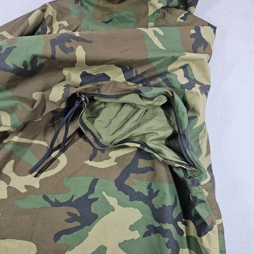 US Military Extended Cold Weather Parka Mens XL Hooded Camo Woodland Jacket image 20