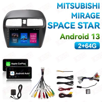 64G Autoradio Für Mitsubishi Mirage Space Star Android 13 GPS Navi 64GB DSP DAB+