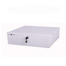 White DVR Lock 18" x 18" x 5" Heavy Duty 16 Gauge Steel Enclosure with Fan,...