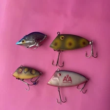 *4* Vintage Lipless Crankbait Fishing Lures. Storm. Swimmin Minnow. Pico Perch