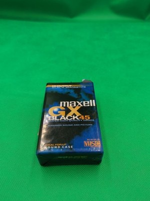 Maxell GX Black 45 Super High Quality Grade Hi-output VHSC 