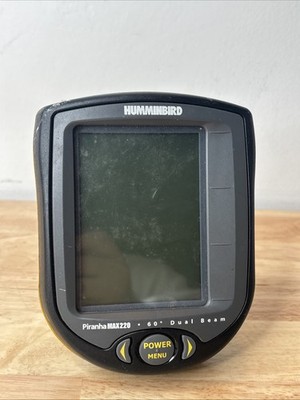 HUMMINBIRF Piranha MAX220 Dual Beam 60 Degree Fish Finder UNIT AS IS