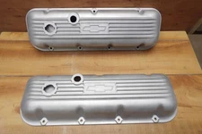 Bowtie Big Block Chevy Aluminum Finned Valve Covers Vintage Motion Baldwin Ansen